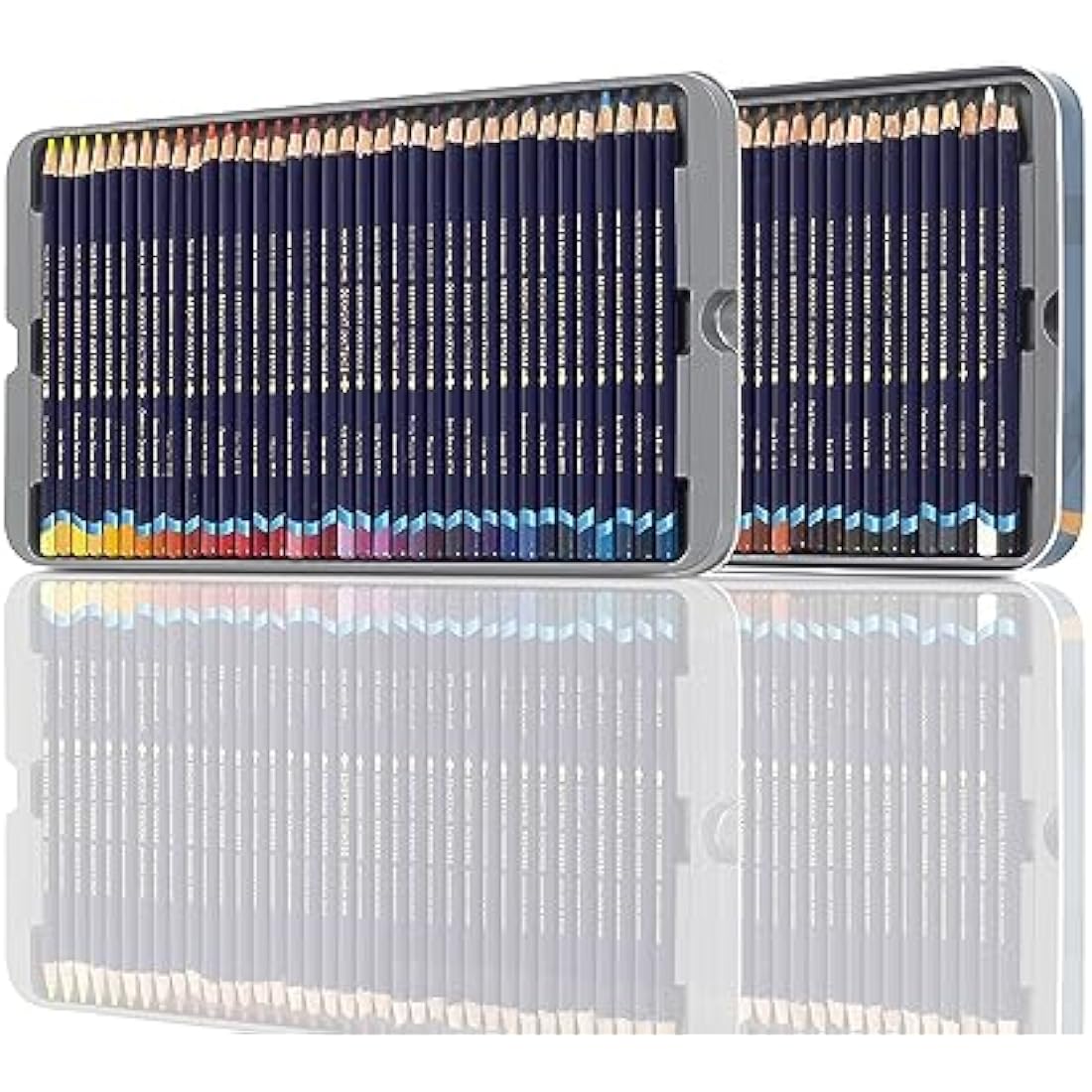 Derwent Inktense Permanent Watercolour Pencils, Set of 72 in 2 Layer Tin, 4mm Premium Core, Water-Soluble, Ideal for Colouring, Painting and Crafting, Professional Quality (2301843)
