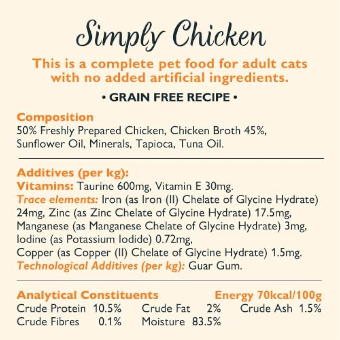 Lily's Kitchen Natural Adult Wet Cat Food Tins - Shredded Fillets Multipack - Complete Grain-Free Recipes, Pack of 4 (8 x 70g)