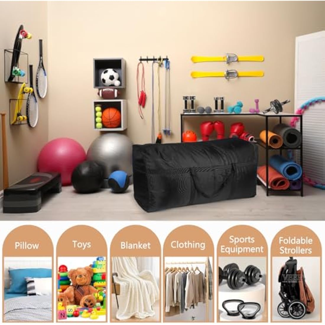 SUOHINAO 3 Pack 120L Large Storage Bags,Strong Packing Boxes for Moving House,Large Moving Boxes for Clothes,Duvet,Bedding,Moving Home,Blankets