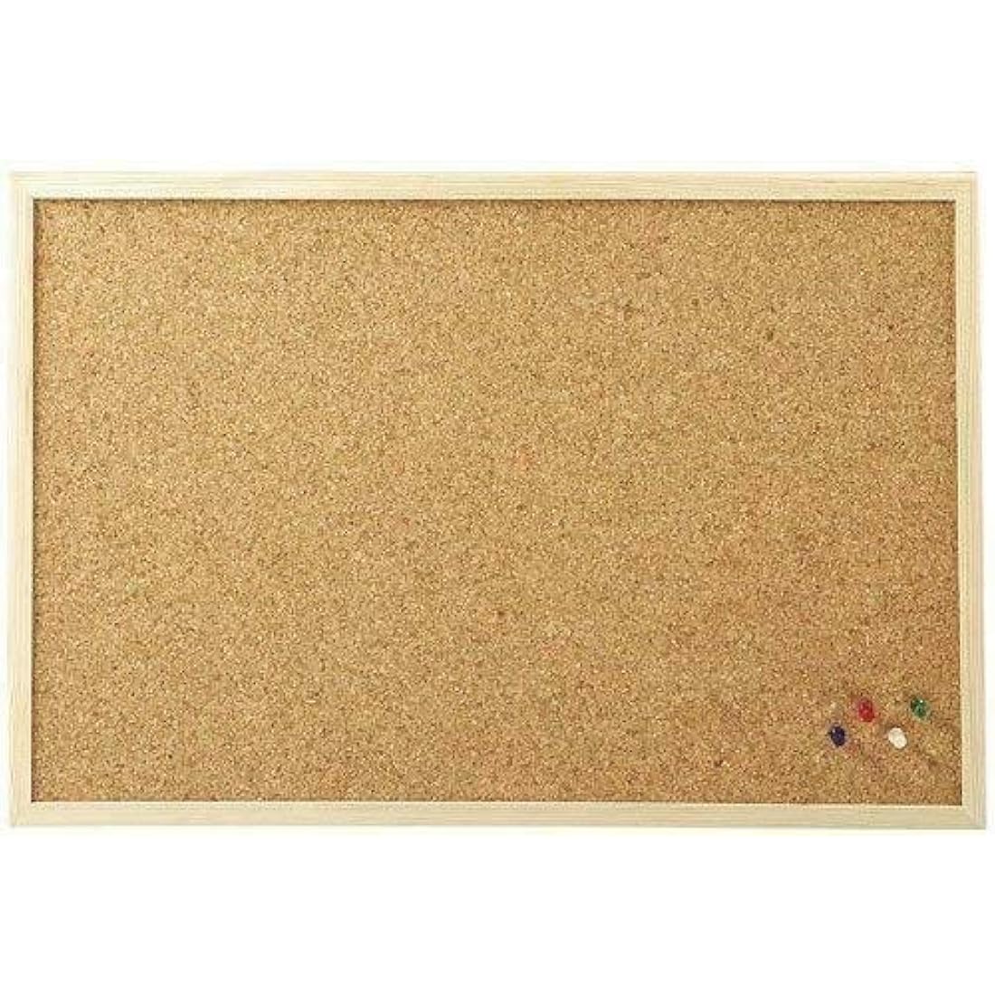 REQUISITE NEEDS 30 x 40 Wooden Frame Cork Notice Message Board