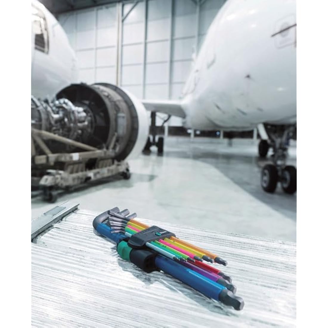 Wera 950 SPKL/9 SM HF Multicolour L-key set metric BlackLaser with hol