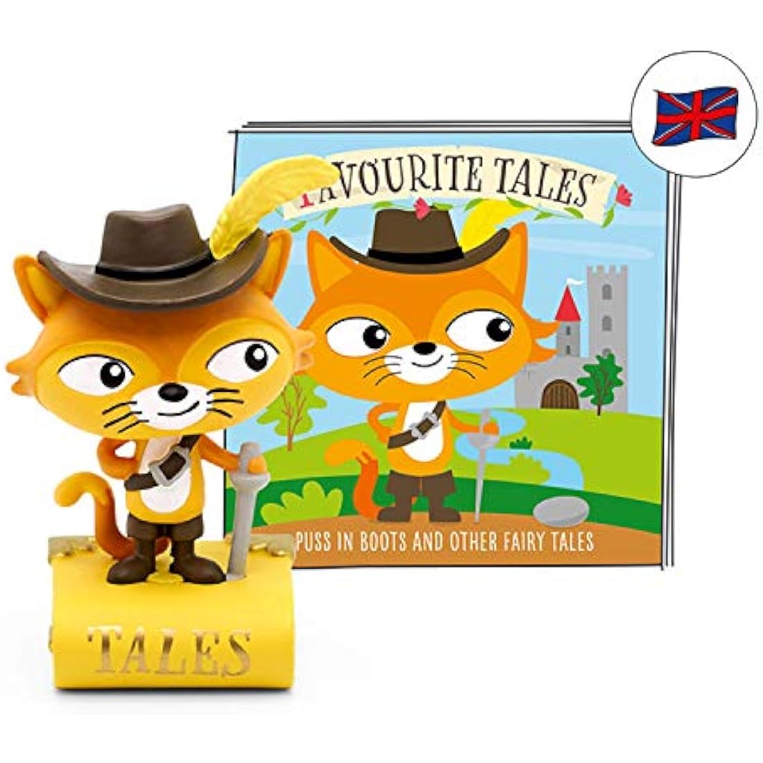 tonies Audio Character for Toniebox, Puss in Boots and Other Fairy Tales, 5 Magical Fairytale Stories for Use with Toniebox Music Player for Kids (Sold Separately)