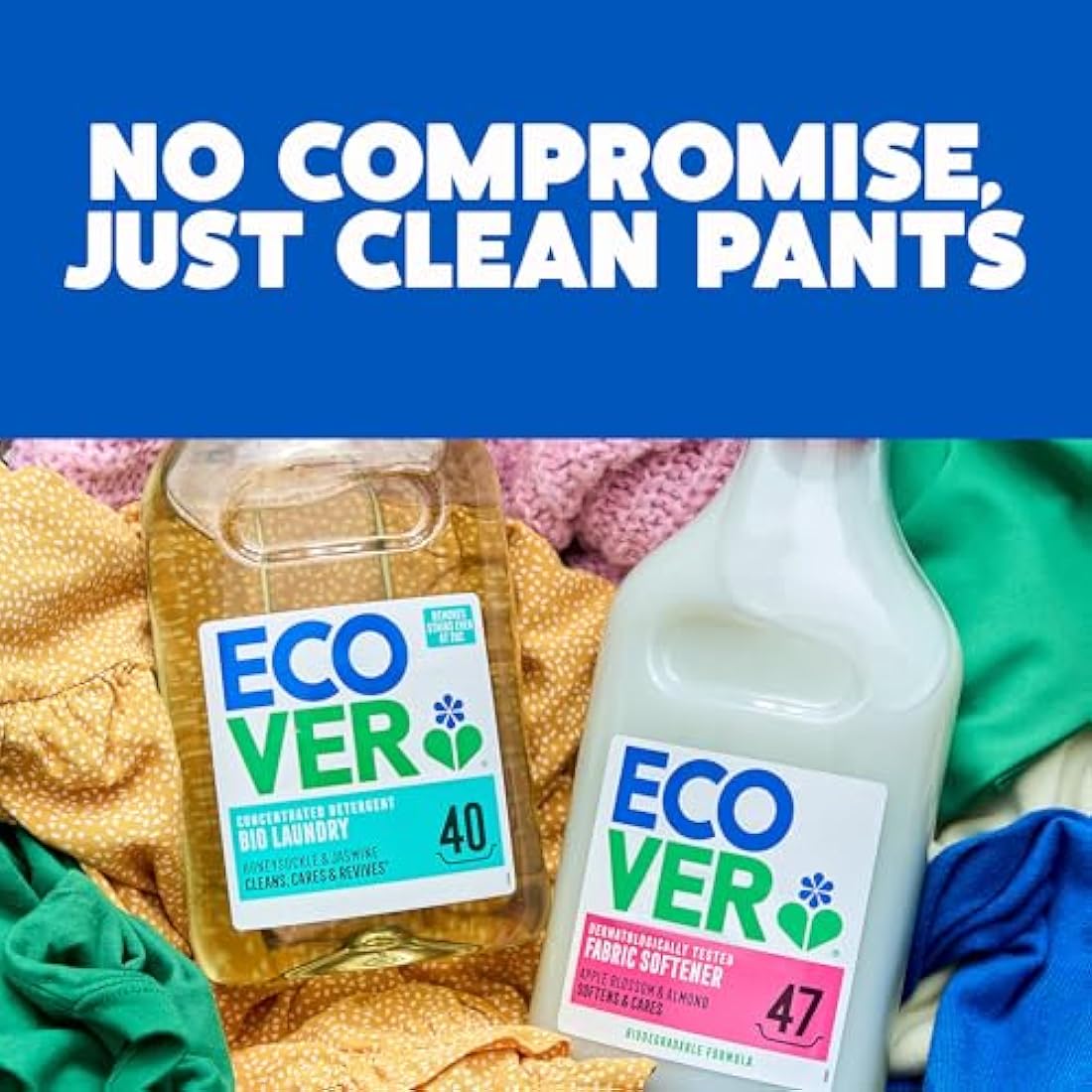 Ecover Concentrated Bio, Laundry Detergent Refill, Laundry Washing Liquid, Honeysuckle & Jasmine, 142 Washes, 5L