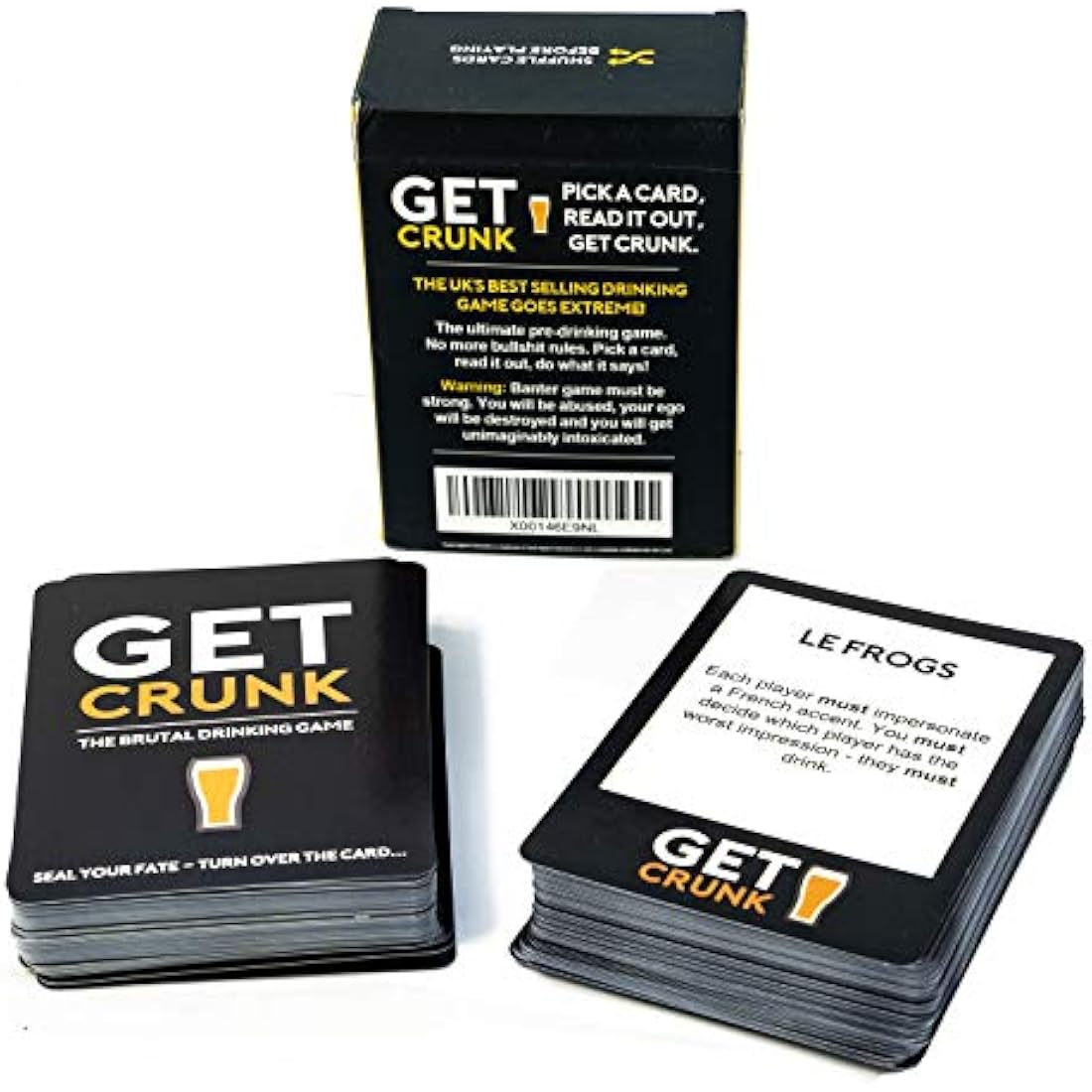 Get Crunk Extreme Volume 3 - The Brutal Card Drinking Game for Students, Pre Drinks, Stag and Hen Parties. You will be abused!