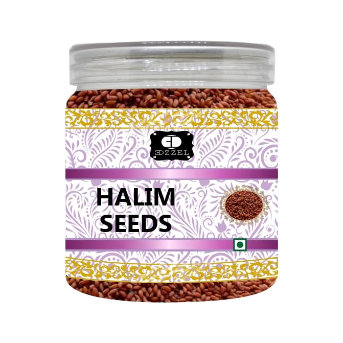 EDZZEL Natural Halim Seeds | Indian Origin | Edible Seeds | (Pack of 1) 400 Gm