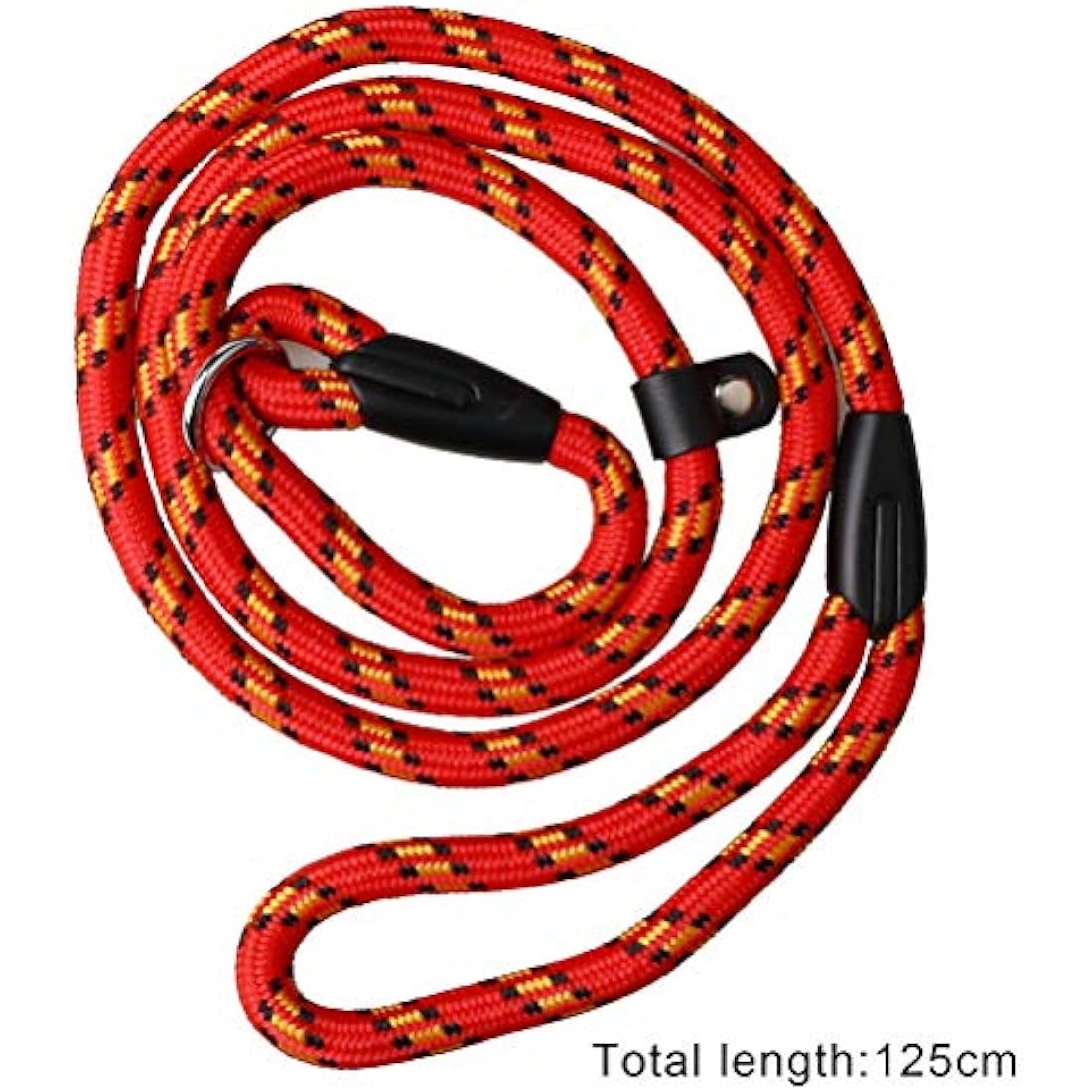 nuoshen Dog Slip Lead,125cm Extremely Durable Strong Dog Training Leash Rope Adjustable Pet Lead Leash for Dogs, Red