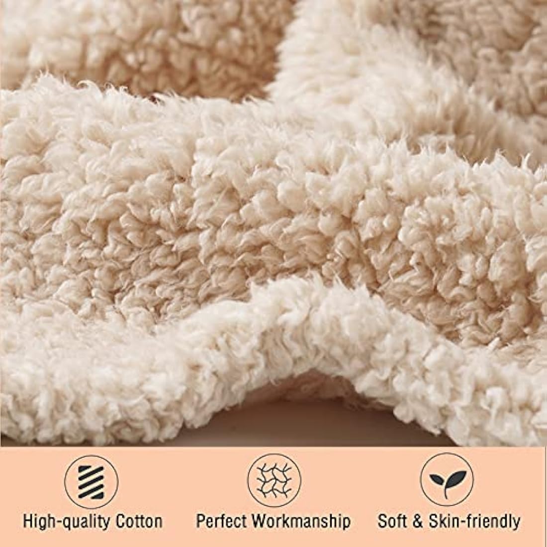 luciphia 1 Pack 3 Blankets Super Soft Fluffy Premium Fleece Pet Throw for Dog Cat Puppy Beige L-40"x29"(104 * 76cm)