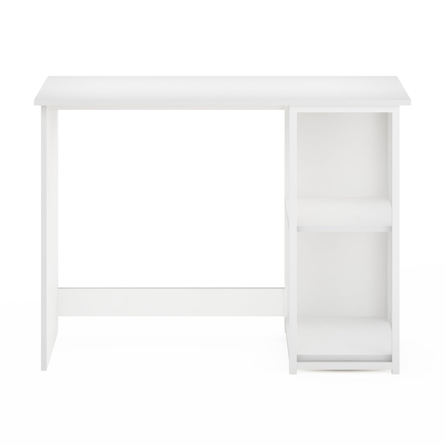 Furinno Computer Desk, Solid White/White, 74.2 (D) x 101 (W) x 45 (H) cm