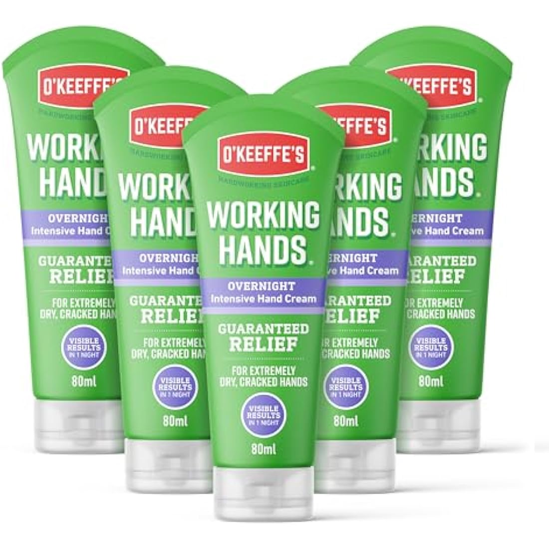 O'Keeffe's Working Hands Overnight 80ml (5 Pack)