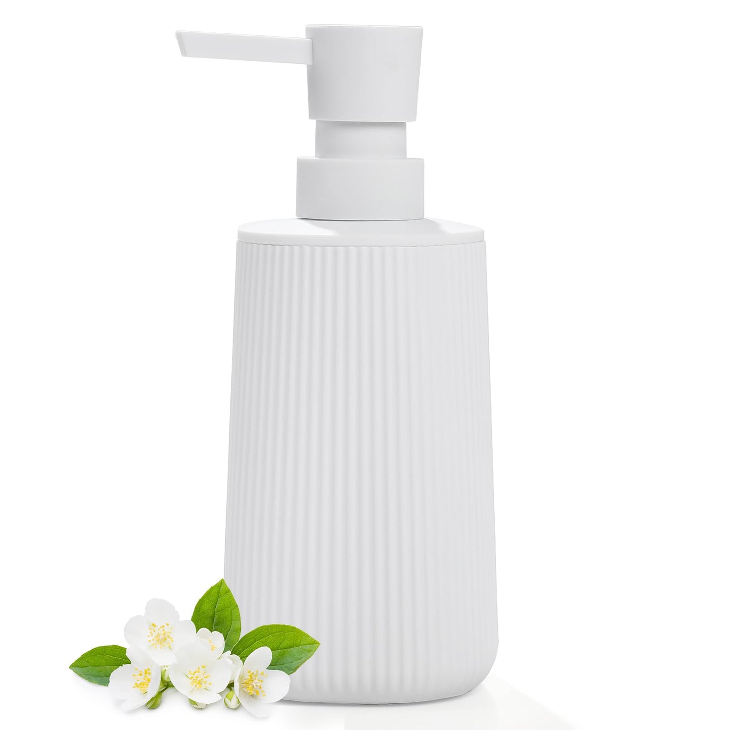 Hand Soap Dispenser, White Soap Dispenser Bathroom, Refillable Washing up Liquid Soap Dispenser Kitchen (White)
