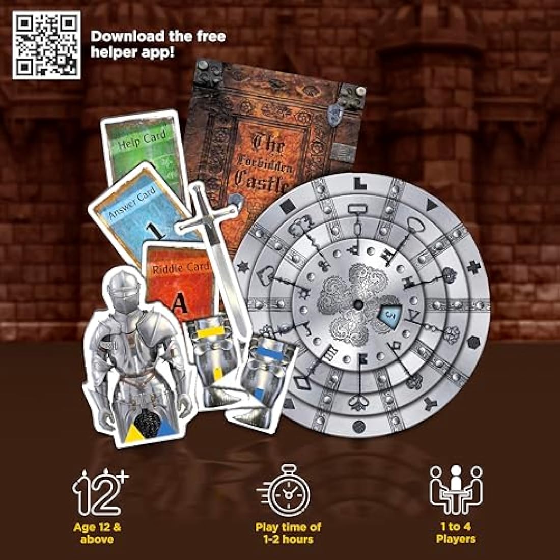 Thames & Kosmos - EXIT: The Forbidden Castle - Level: 4/5 - Unique Escape Room Game - 1-4 Players - Puzzle Solving Strategy Board Games for Adults & Kids, Ages 12+ - 692872