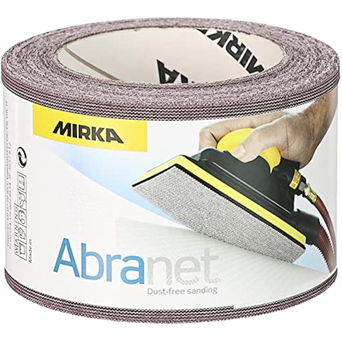 Mirka Abranet abrasive roll with net 75 mm x 10 m Grip/Grit P600 / 1 roll/for sanding wood, filler, varnish, plastic / 545BI001613R