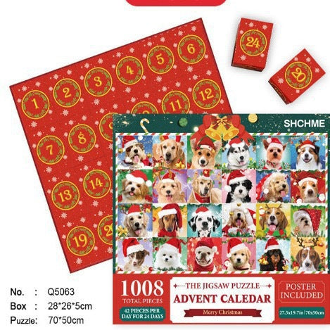 Christmas Advent Calendar Puzzle - 24 Days of Jigsaw Fun | Unique Holiday Countdown with Daily Puzzle Surprises