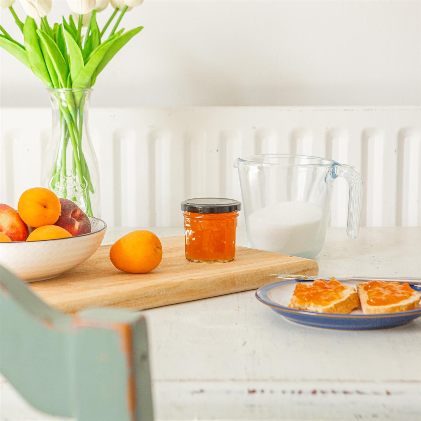 90ml Glass Jam Jars with Lids - Pack of 6