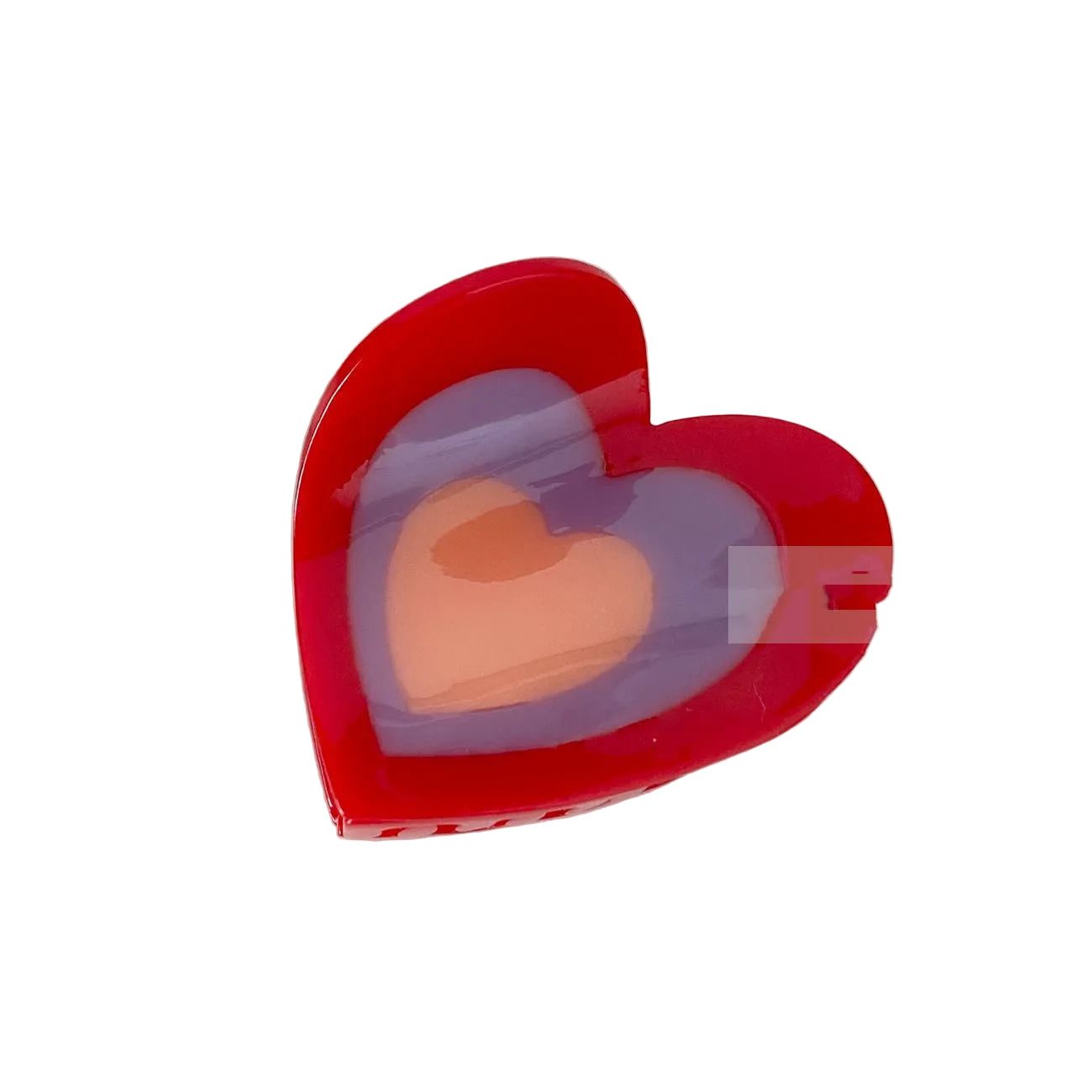 Heart Acetate Hair Clip