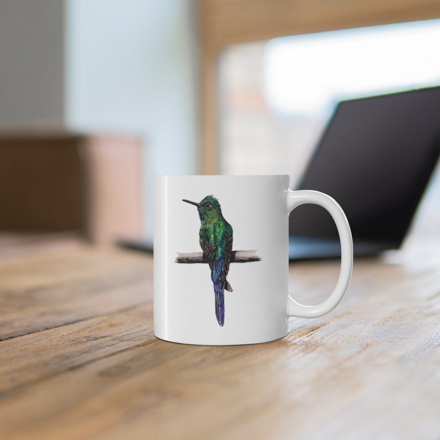 Hummingbird Mug – Wildlife Illustration