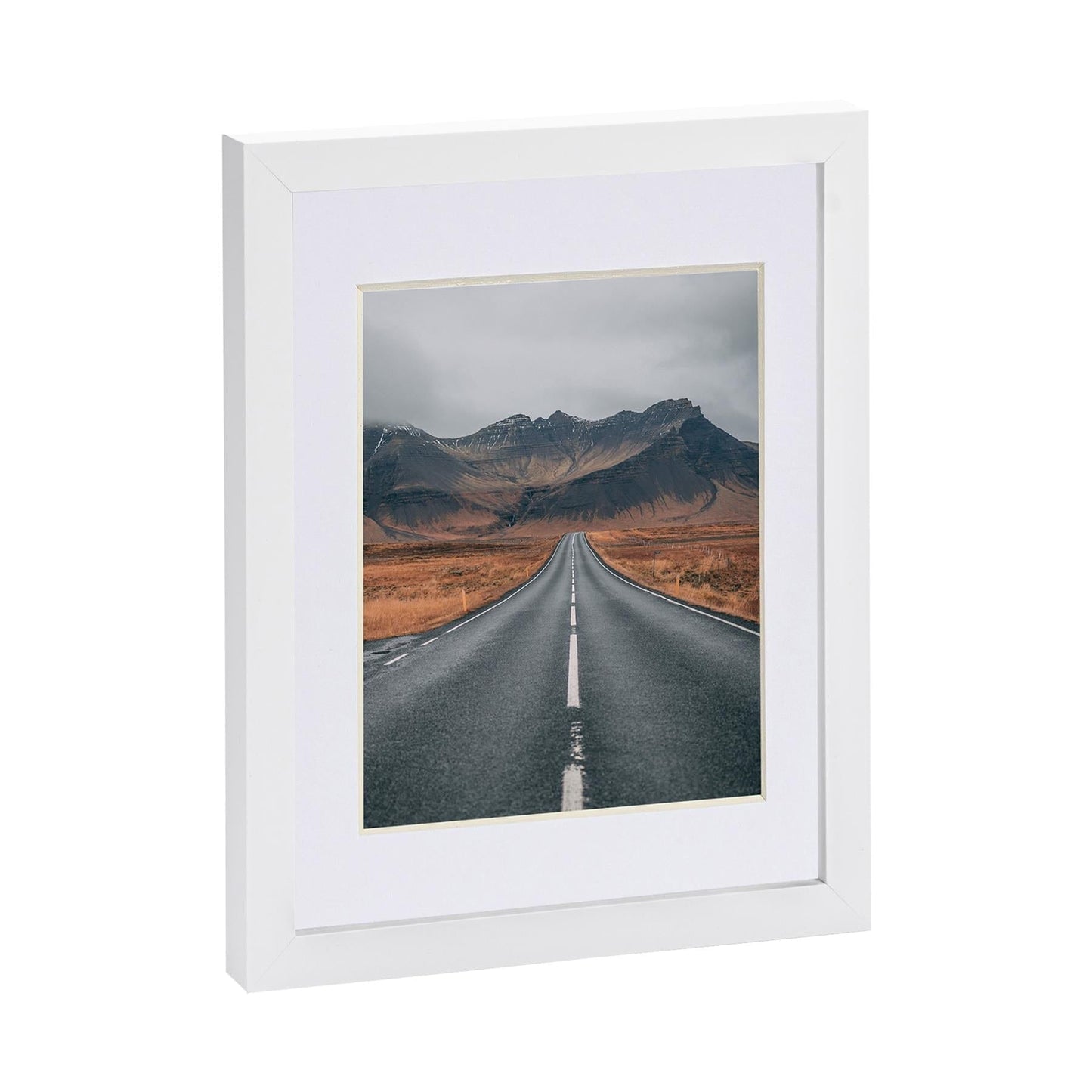 White 8" x 10" Photo Frame with 5" x 7" Mount
