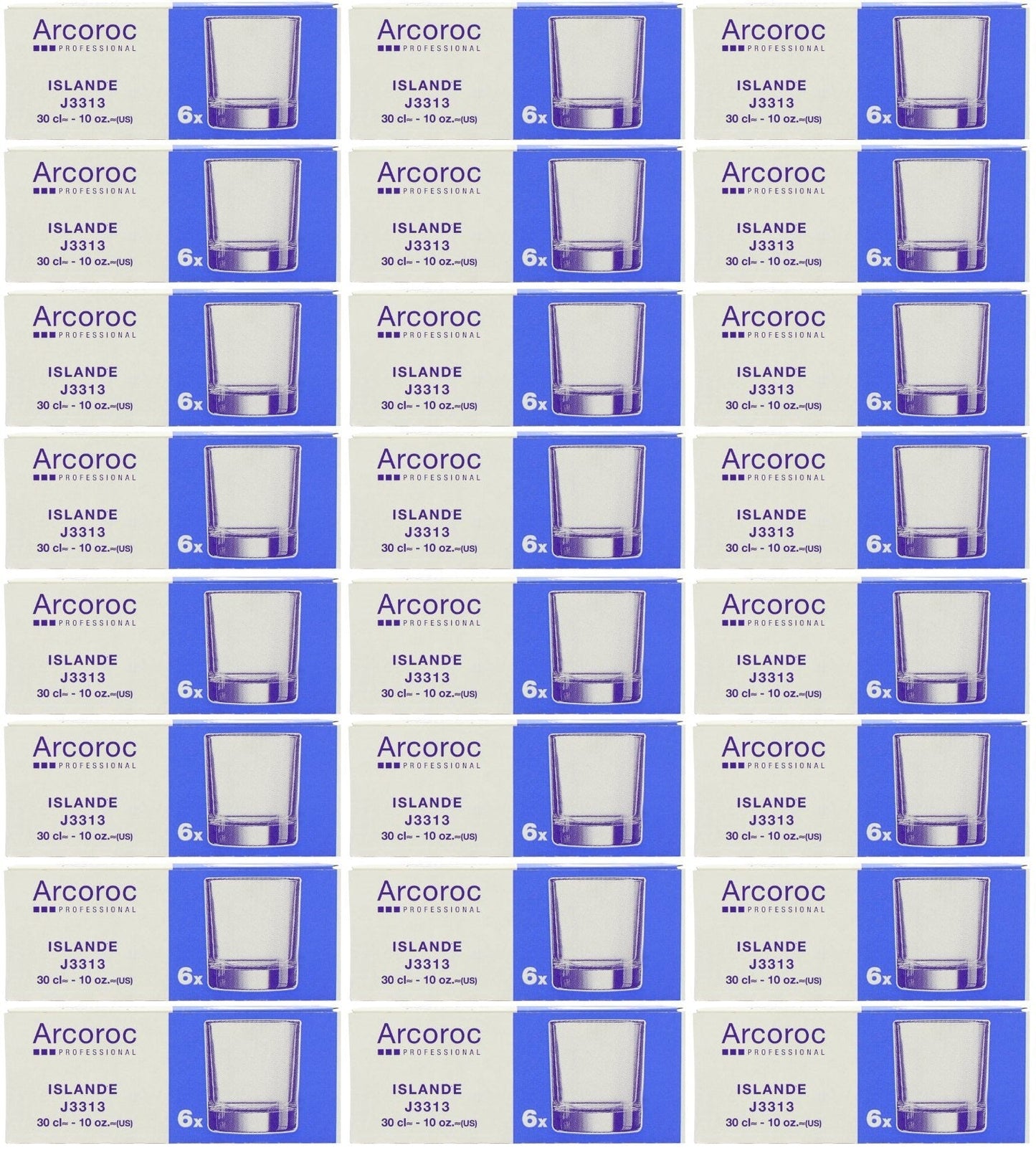 24 x Glass Tumbler 30Cl