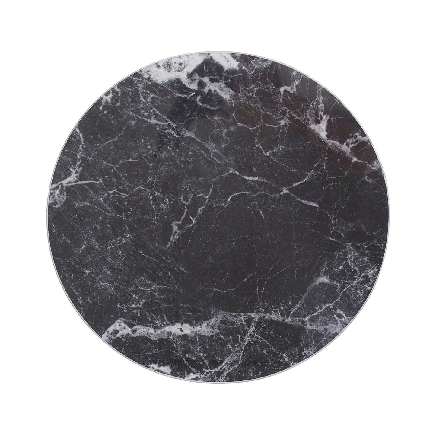 Round Glass Placemats - 30cm - Marble - Pack of 6