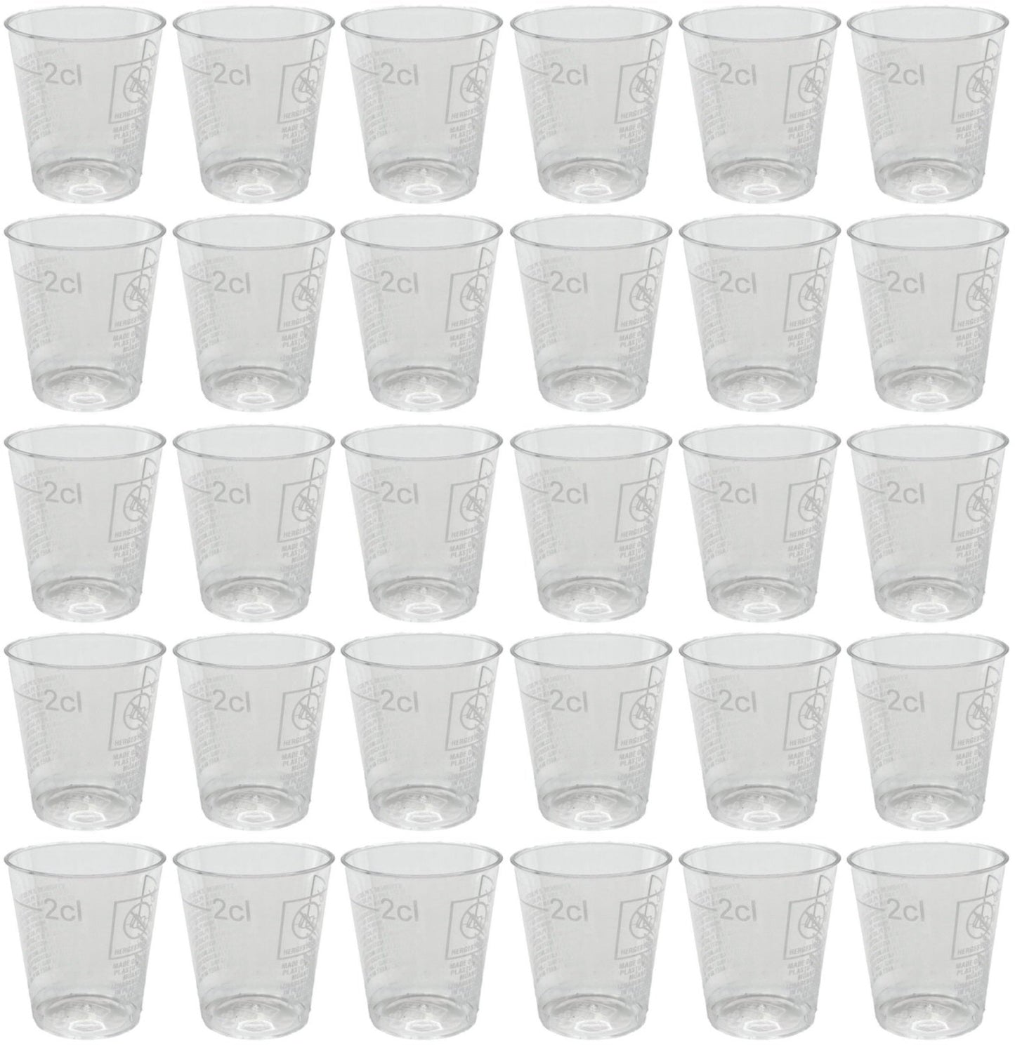 30 x 2Cl Shot Glasses (30X40)