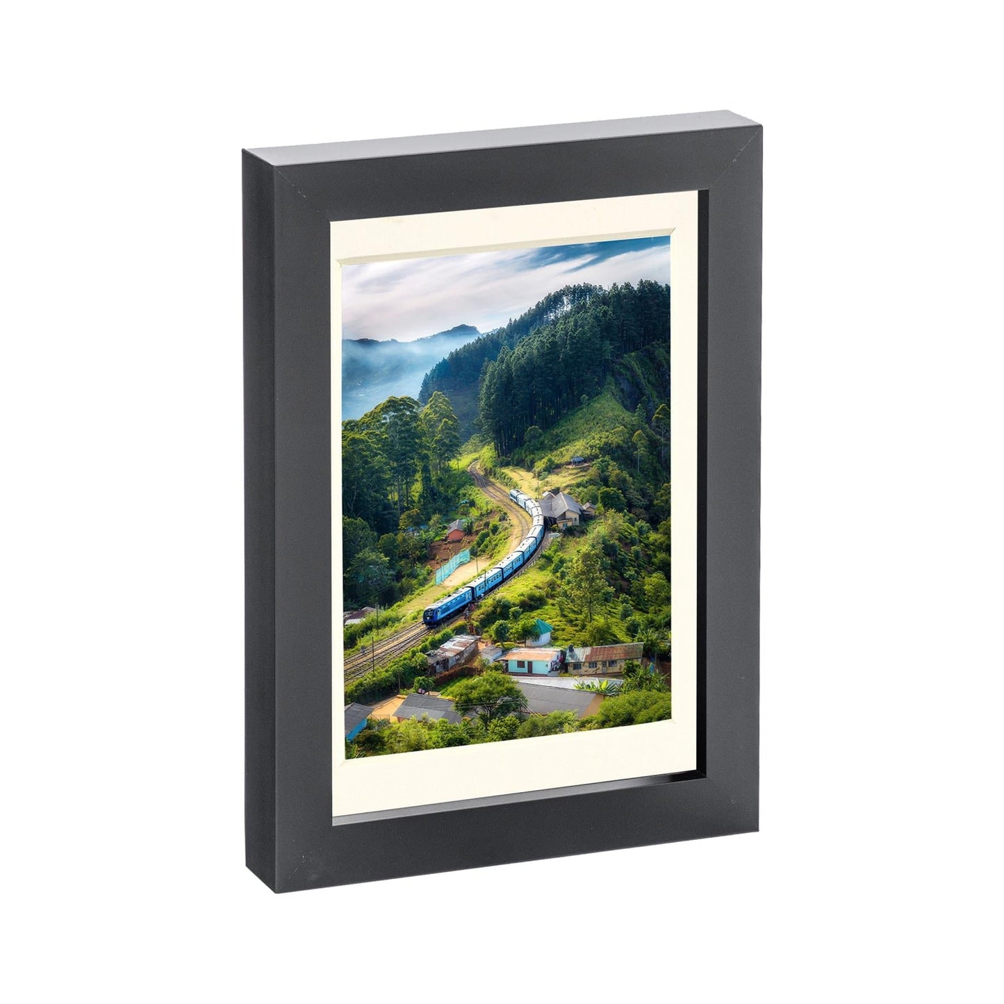 Black 5" x 7" Photo Frame with 4" x 6" Mount
