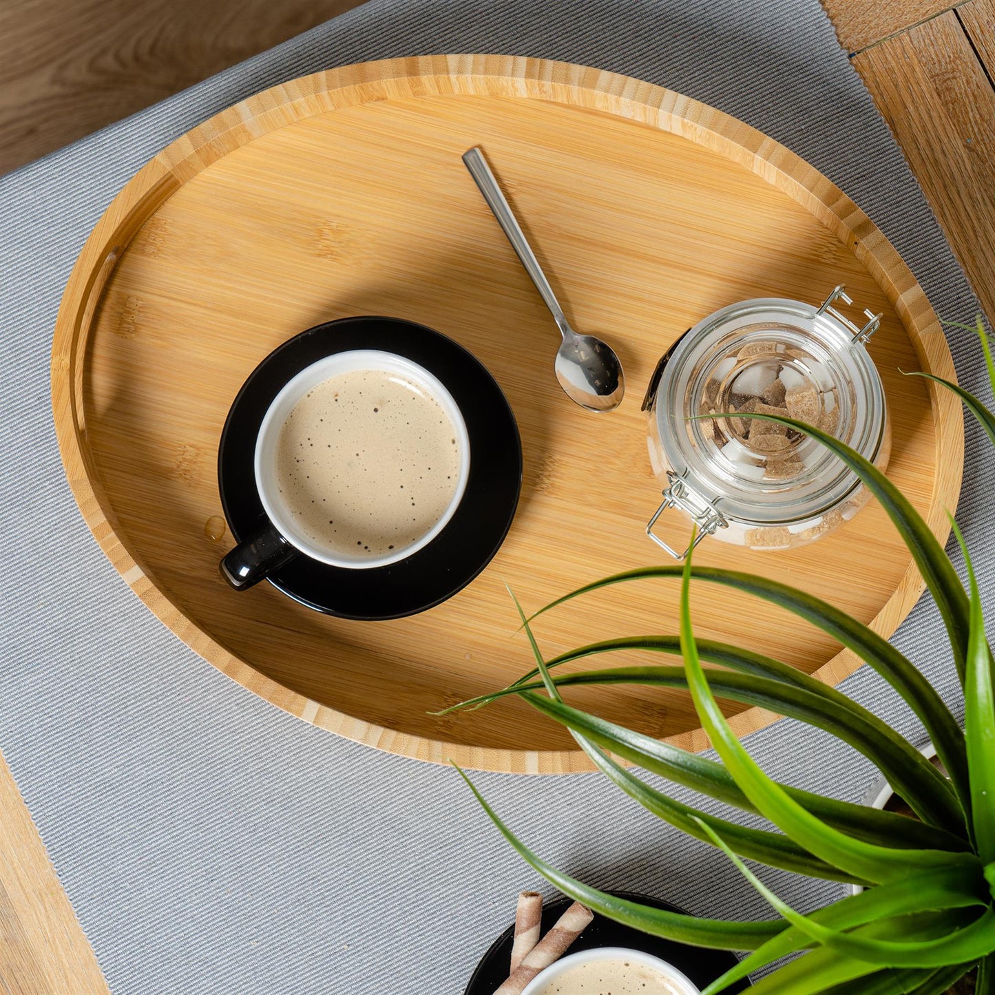 250ml Black Cappuccino Cups & Saucers - Pack of Six
