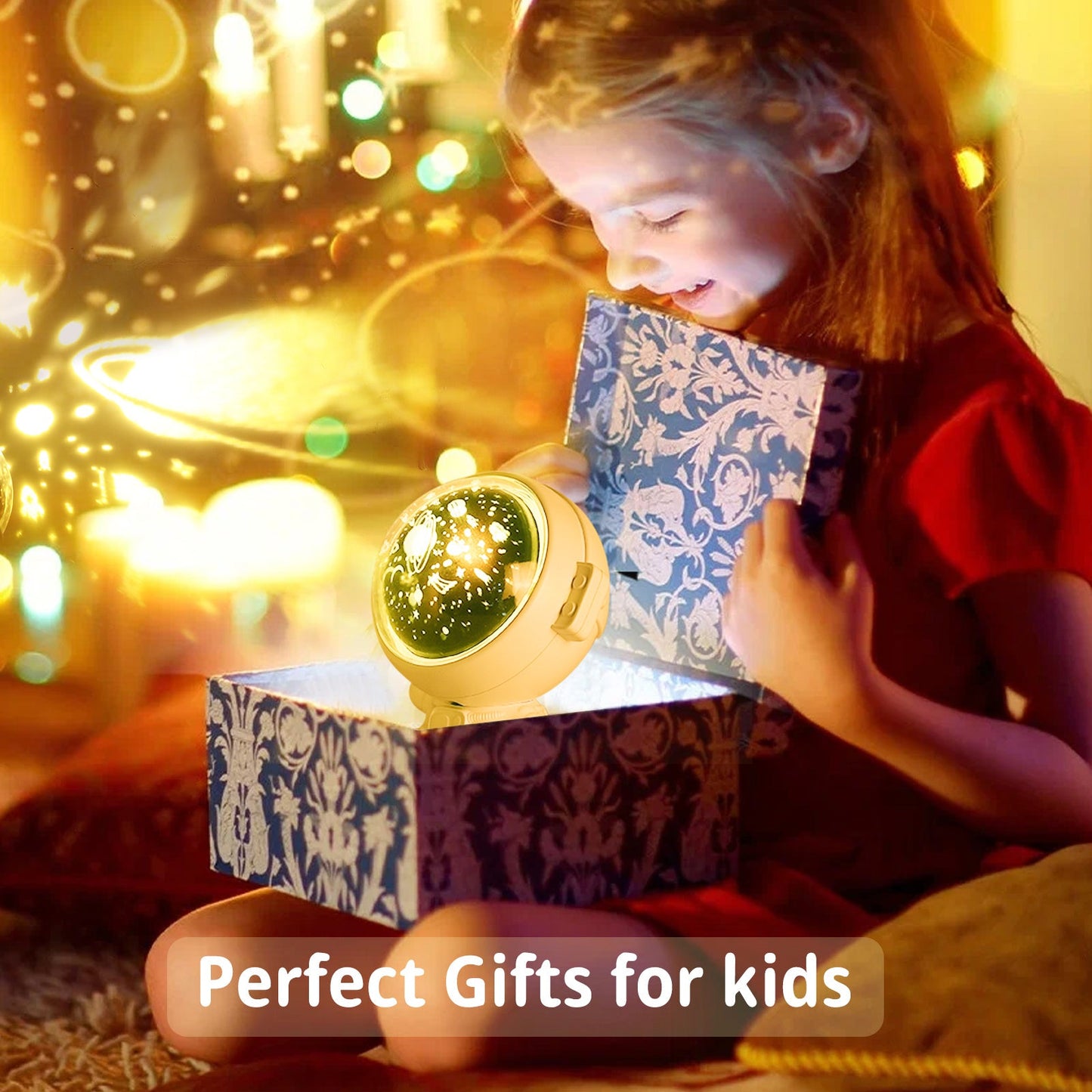 Galaxy Star Projector Night Light - Astronaut LED Lamp for Kids & Adults | Starry Sky Room Decor