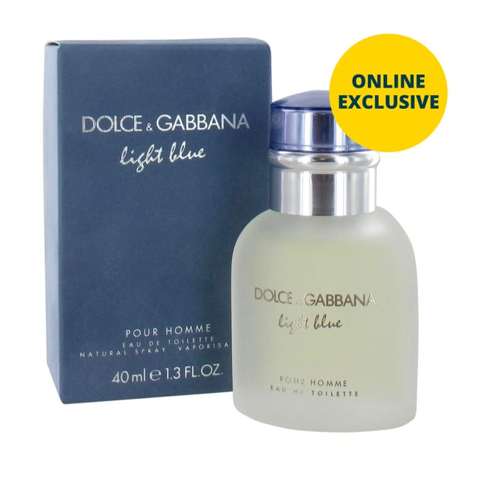 Dolce & Gabbana Light Blue Eau de Toilette 40ml Spray Men's Fragrance