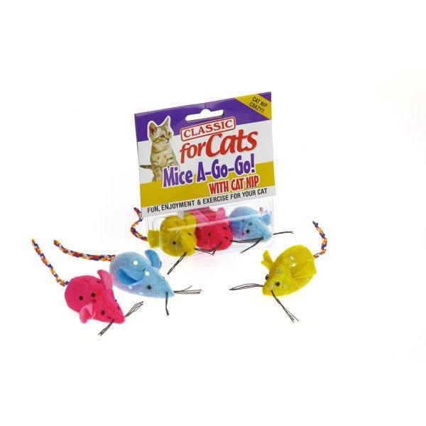 Classic Big Ear Glitter Mice 3 Pieces 50mm - Case of 6