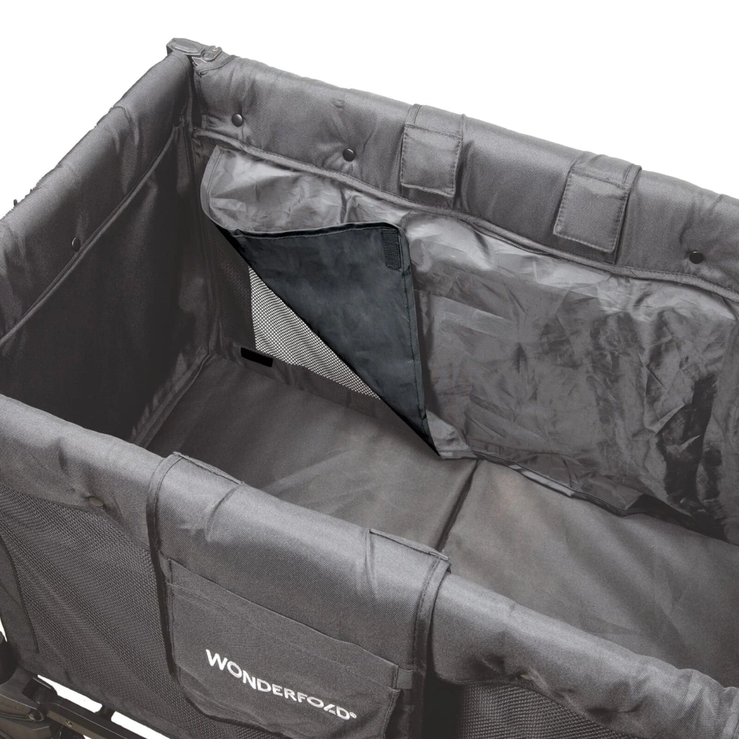 Wonderfold W2 Luxe Pro Stroller Wagon - Jet Black