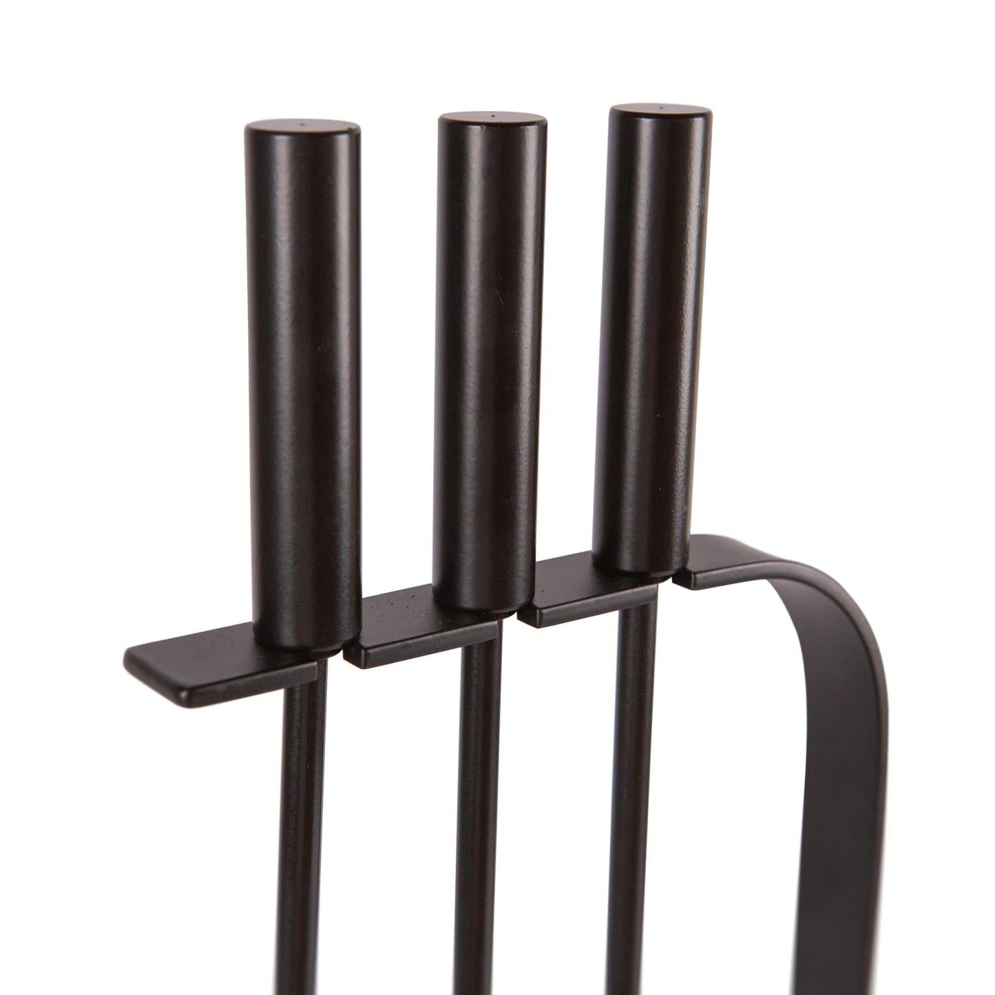 4pc Black 'Goodwood' Fireside Companion Set