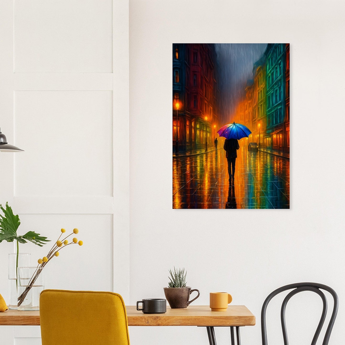 Moody Urban Street Scene Poster