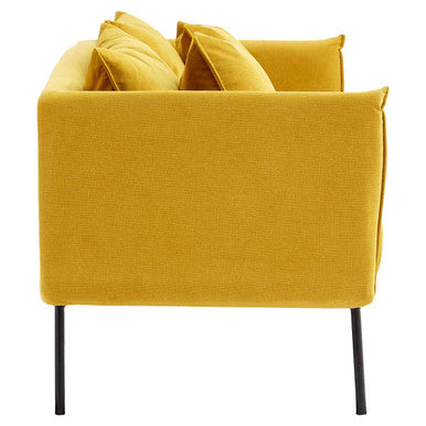 2 Seater Yellow Sofa, Kolding