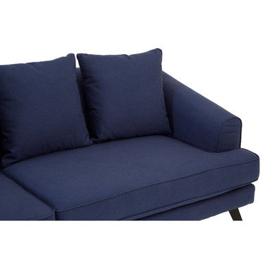3 Seater Navy Fabric Sofa, Mylo
