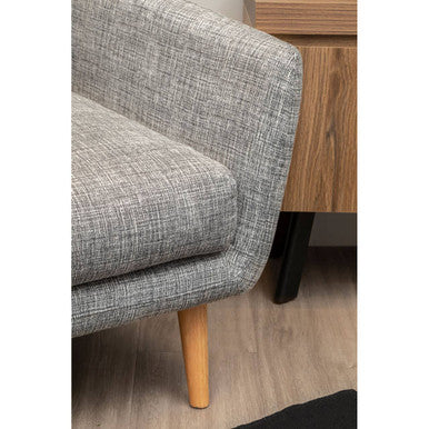 3 Seater Natural Fabric Sofa, Alto