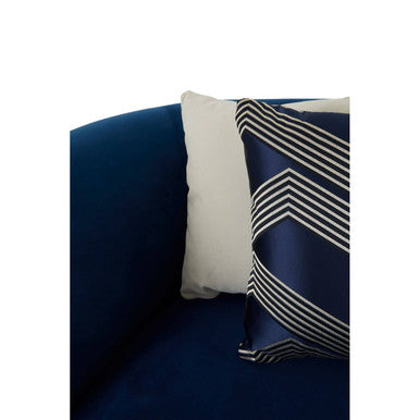 5 Seater Dark Blue Velvet corner-sofas, Renee