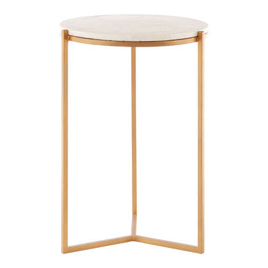 Shalimar Marble And Gold Round Table