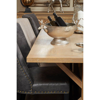 Lyon Aged Grey Dining Table