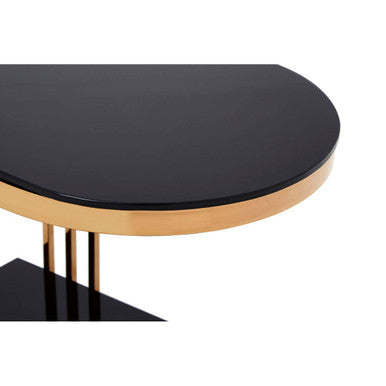 Novo Rose Gold U Shaped Side Table