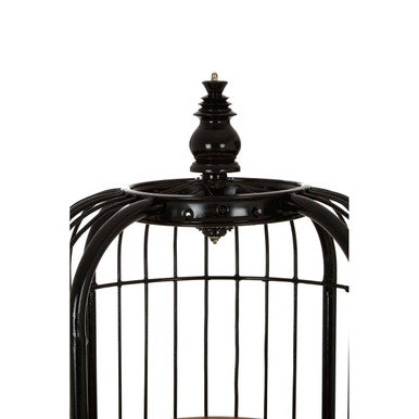 Mantis Medium 3 Tier Black Birdcage Shelf Unit