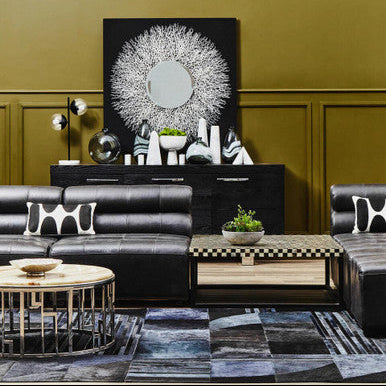 Natural Onyx Stone Top Coffee Table with Silver Stainless Steel Frame, Relic