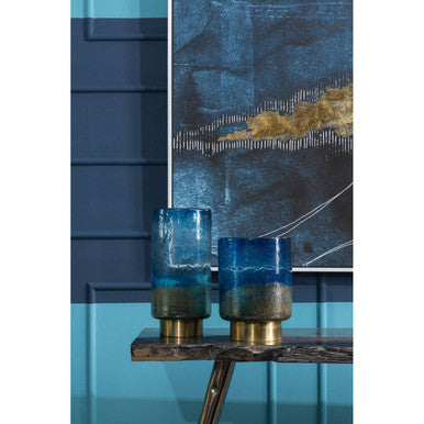 Natural Agate Console Table in Gold Warm Brass Tone Finish, Relic