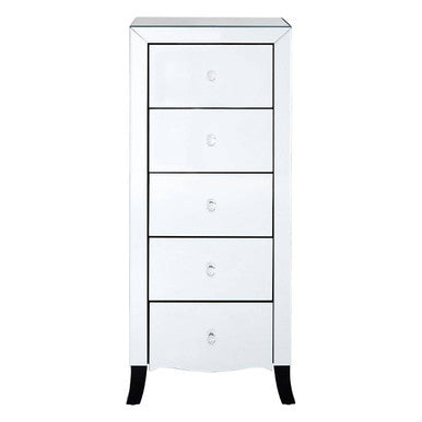 Graciela Chest of 5 Drawer With Mirror Frame