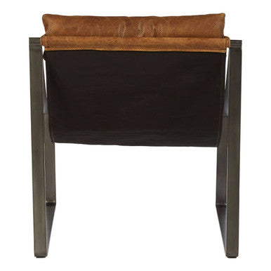 Hoxton Light Brown Leather Sling Chair