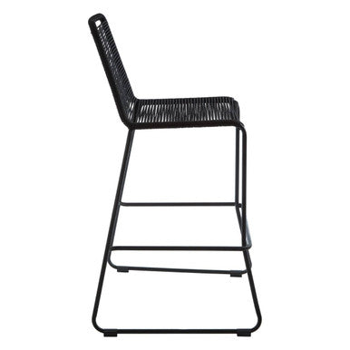 Sisal Black Rope Bar Chair