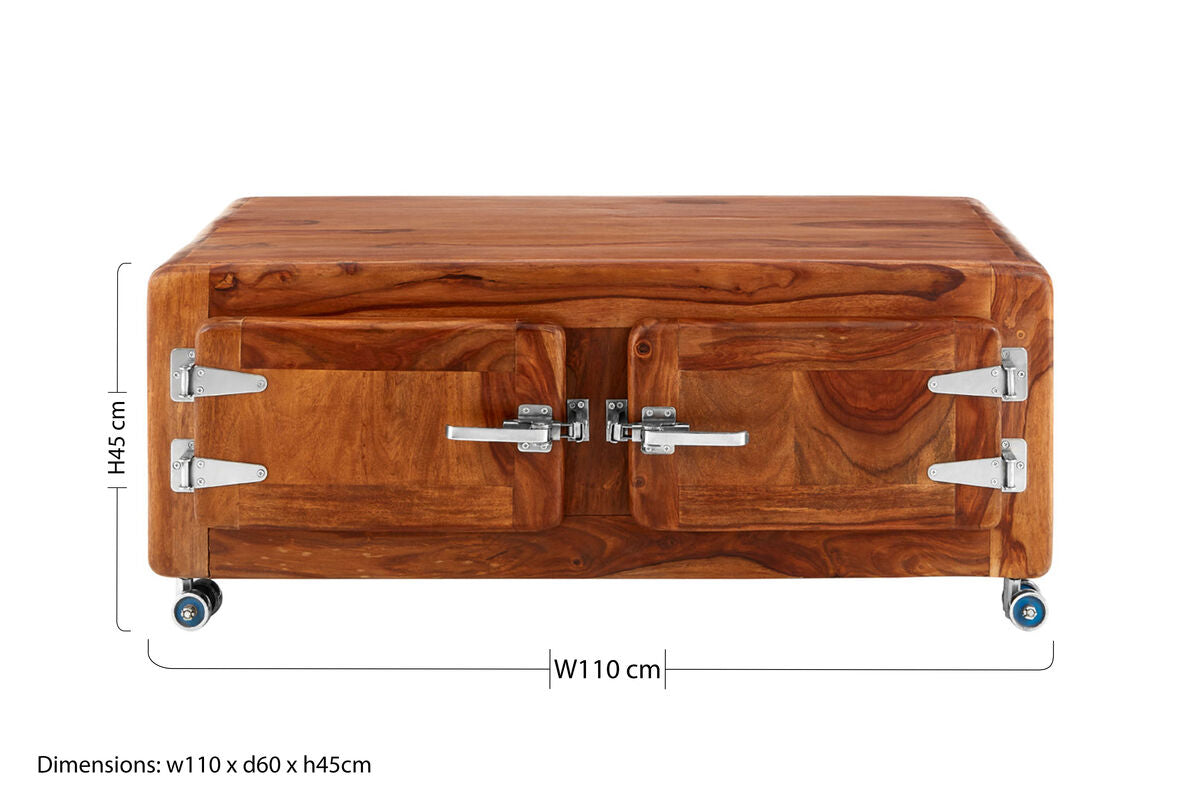 Marwar Two Drawer Wooden Coffee Table