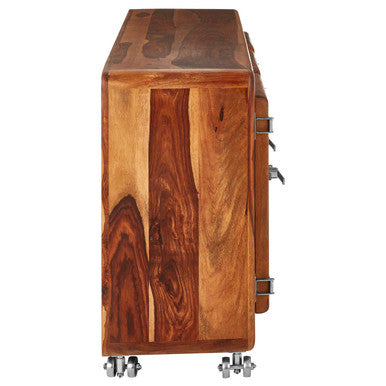 Marwar Natural Tropical Rosewood 3 Door Sideboard