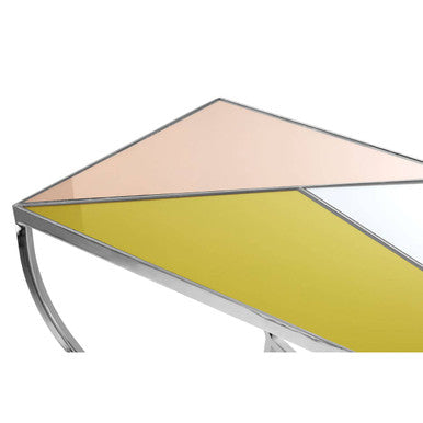 Arbus Multi Coloured Mirrored Console Table