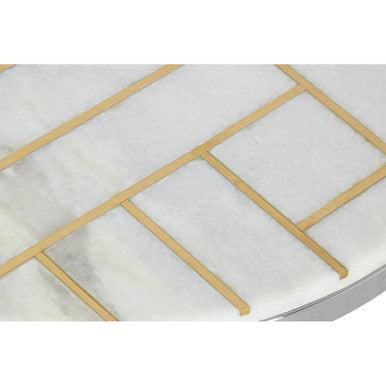 Eva White Marble Side Table