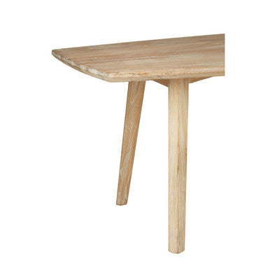 Solid Elm Wood Two Tier Coffee Table in Light Grey with Gold Accents, Kyra